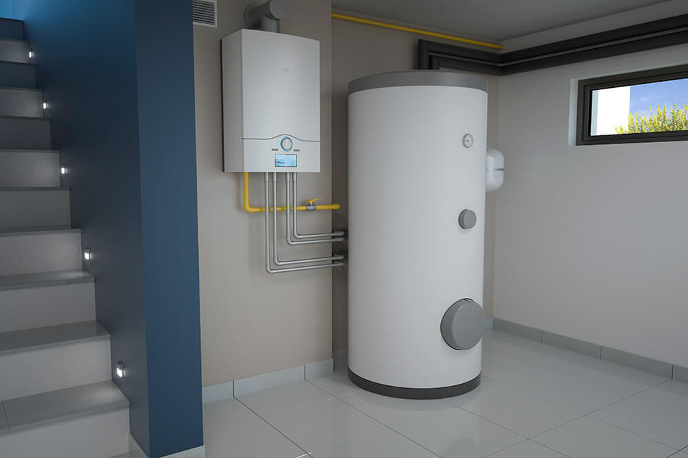 Tank fitted to boiler(1)